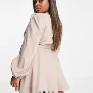 ASOS Curve Dresses In The Style Plus Perrie Sian Wrap Detail